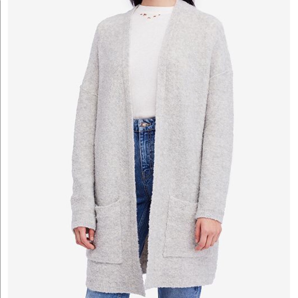 Free People BLACK Phantom Cardigan